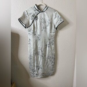 Elegant Floral Cheongsam Dress